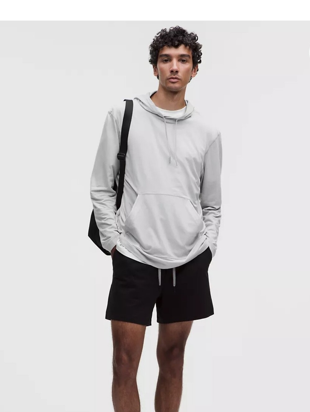 (043) lululemon Soft jersey Light Gray Hoodie Pullover